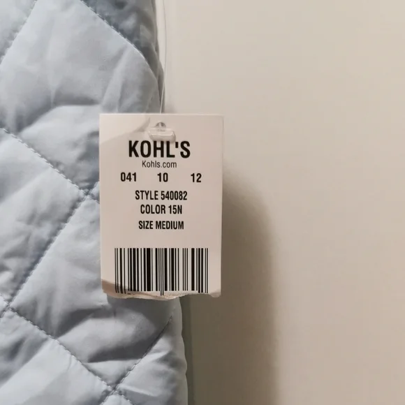 Lands' End Light Blue Quilted Vest - Picture 4 of 9